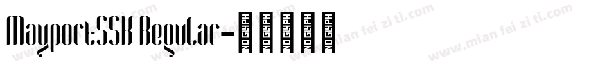 MayportSSK Regular字体转换